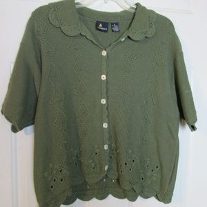 4 for $20 Liz Sport Cropped Short Sweater XL